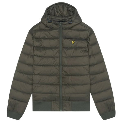 Lyle & Scott Wadded Jas Donker Groen
