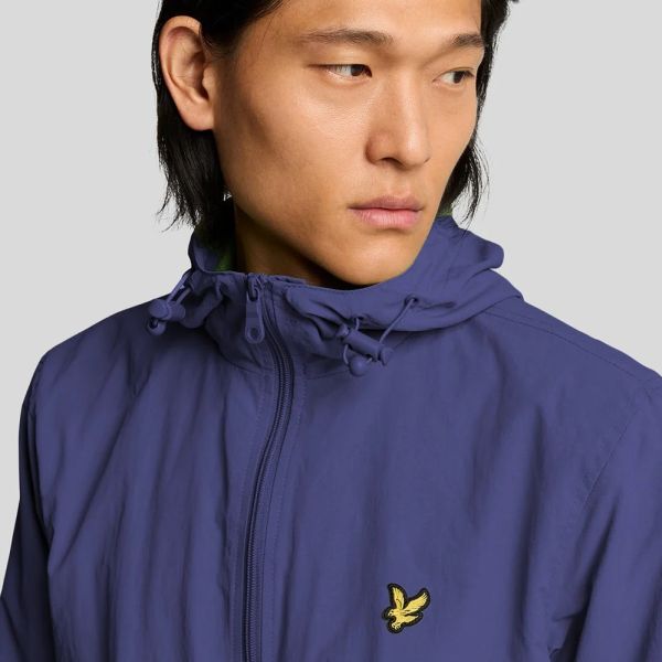 Lyle & Scott Zip Through Hooded Jack Donker Blauw