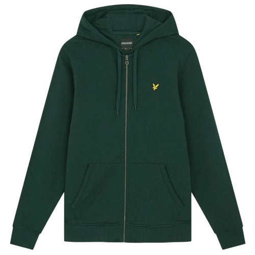 Lyle & Scott Zip Through Vest Donker Groen
