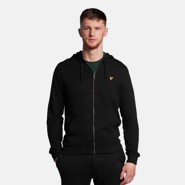 Lyle & Scott Zip Through Vest Zwart