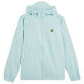 Lyle & Scott Zip Through Hooded Jack Licht Blauw