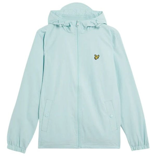 Lyle & Scott Zip Through Hooded Jack Licht Blauw
