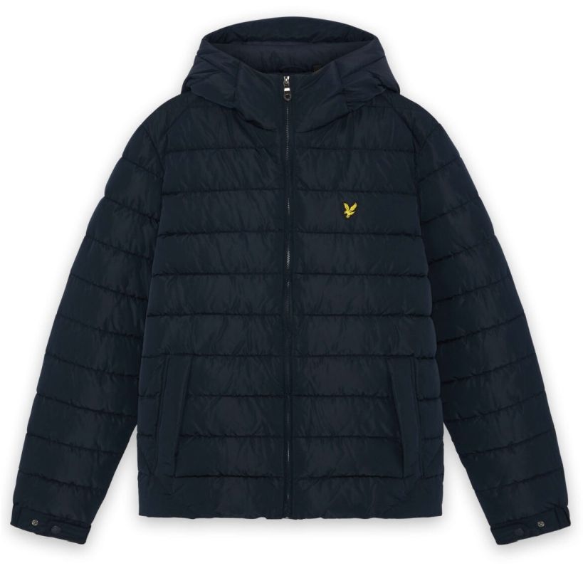 Lyle & Scott Hooded Quilted Jas Navy