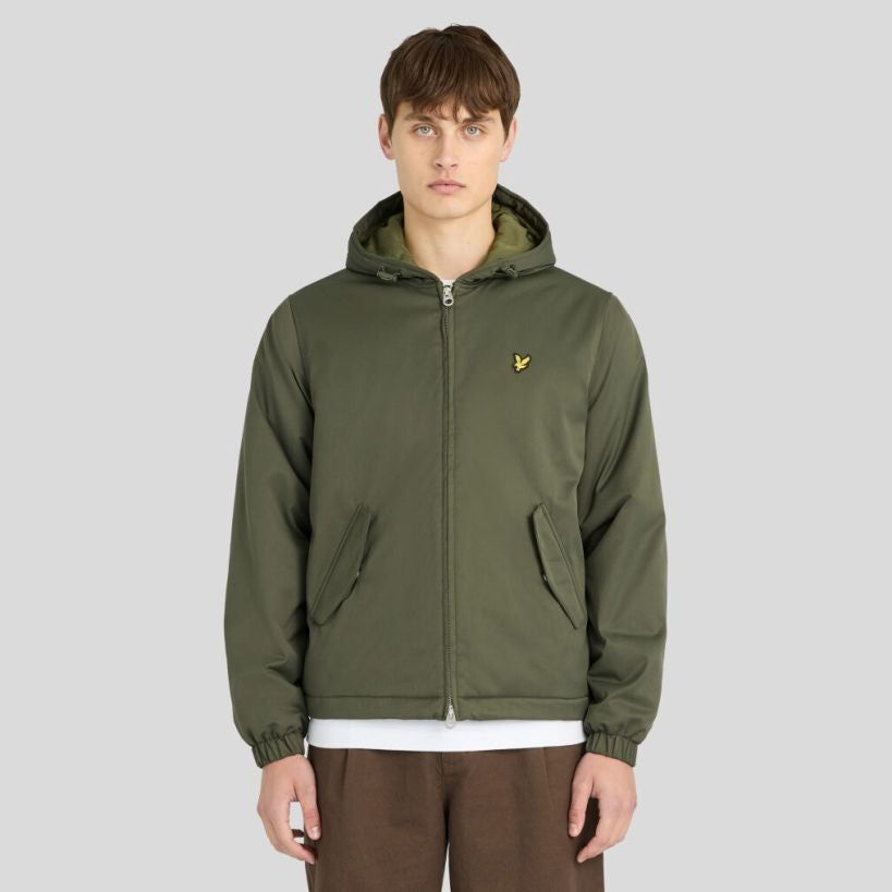 Lyle & Scott Padded Zip Through Jack Donker Groen