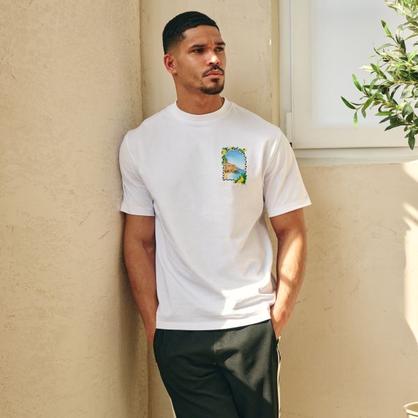 Malelions Amalfi Window T-shirt Wit