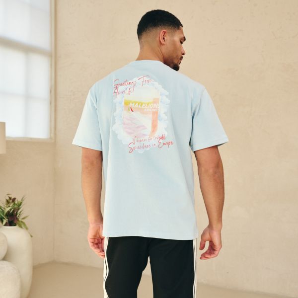 Malelions Daydream T-shirt Licht Blauw