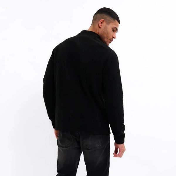 Malelions Fleece Half Zip Sweater Zwart