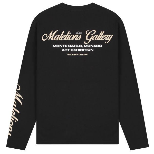 Malelions Gallery Longsleeve T-shirt Zwart