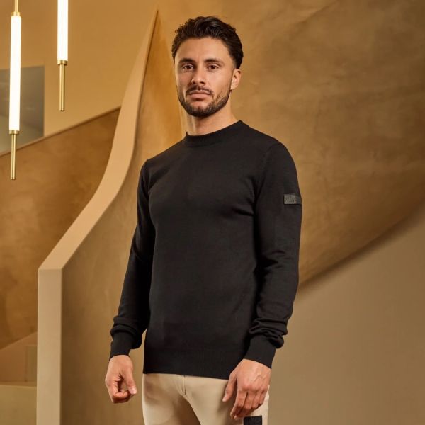 Malelions Knitted Sweater Zwart