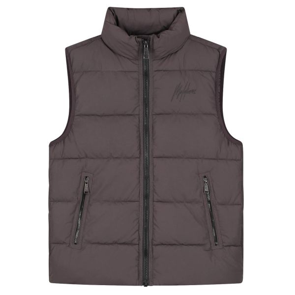 Malelions Matt Crinkle Padded Bodywarmer Bruin