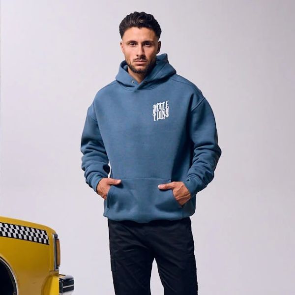 Malelions New York Hoodie Blauw