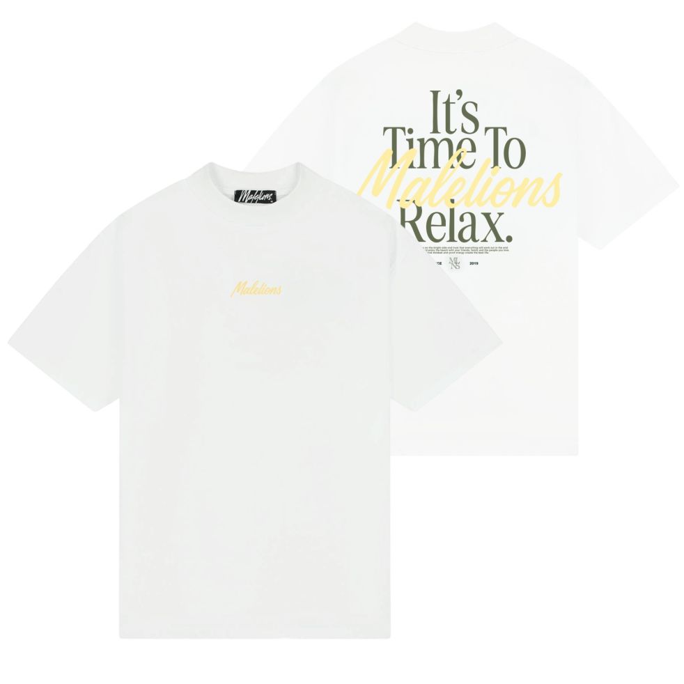 Malelions Relax T-shirt Wit