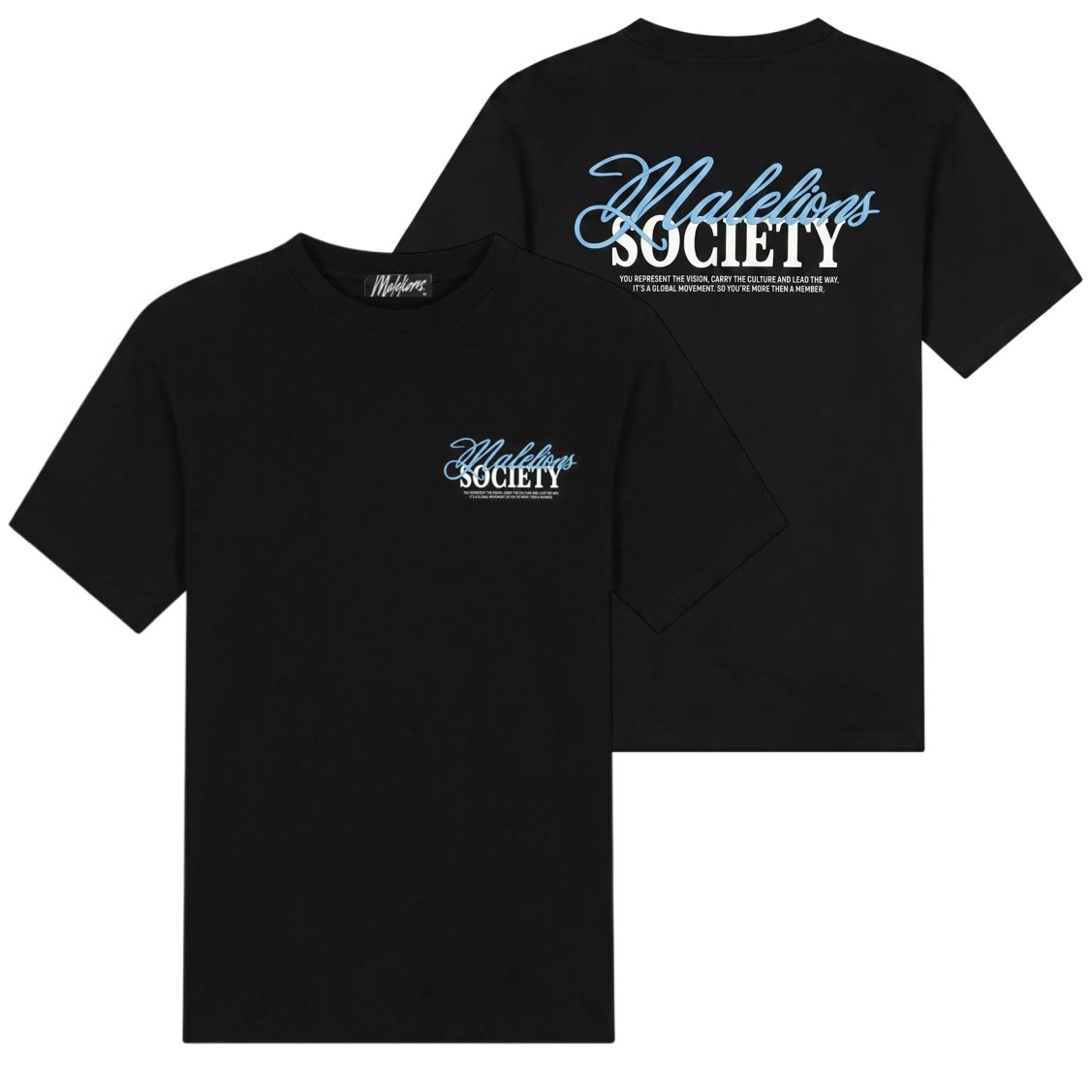 Malelions Society T-shirt Zwart