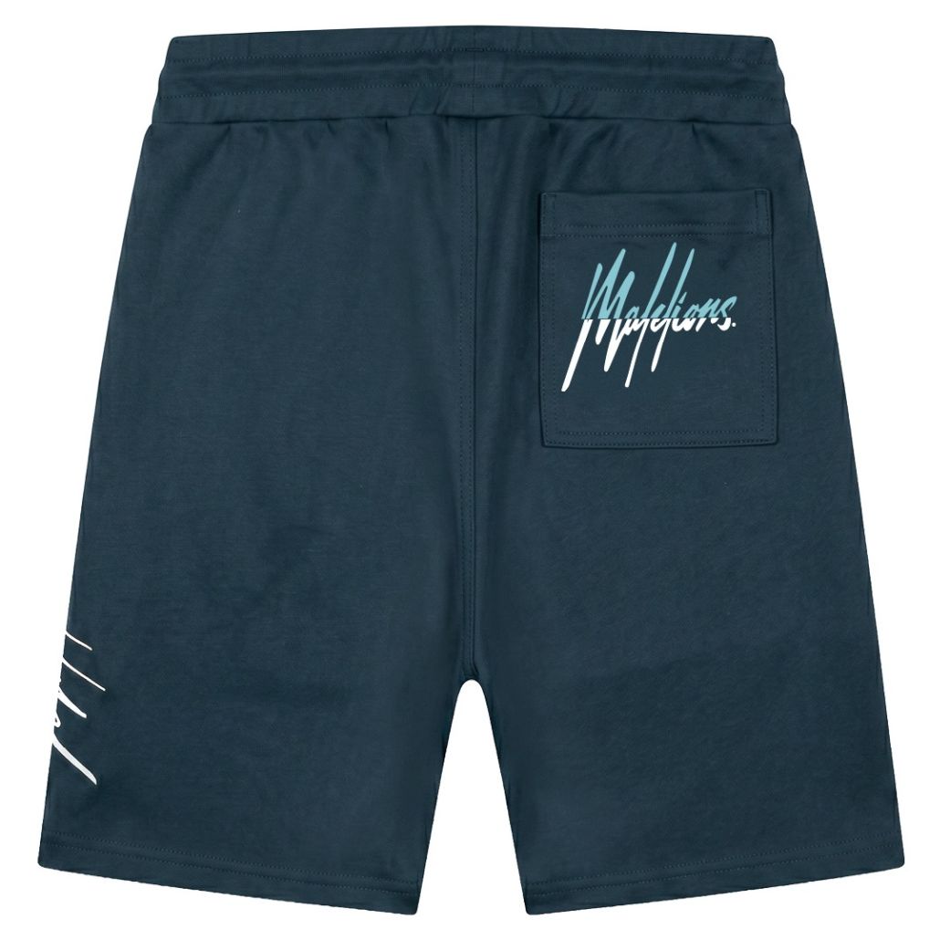 Malelions Split Korte Broek Donker Blauw