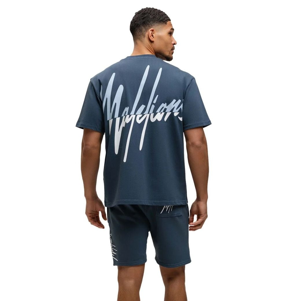 Malelions Split Korte Broek Donker Blauw
