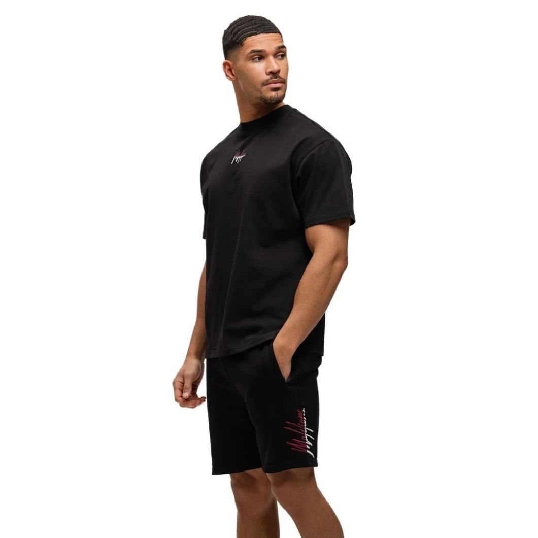 Malelions Split Korte Broek Zwart