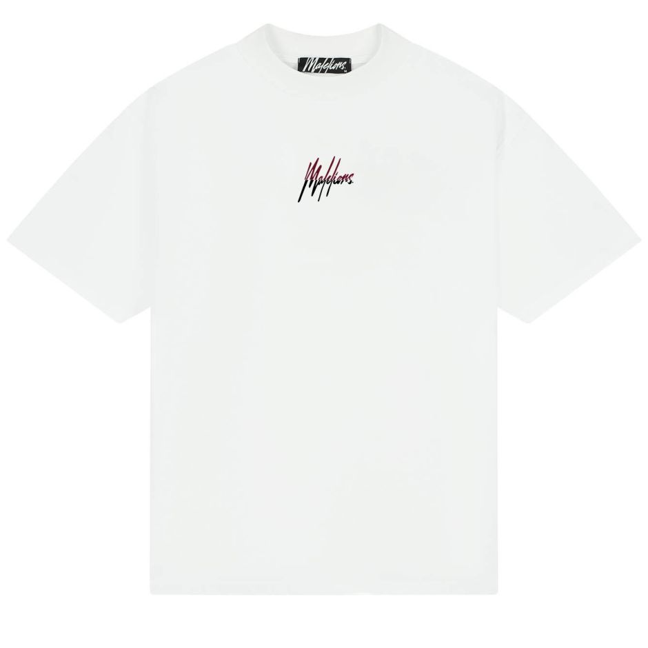 Malelions Split T-shirt Wit