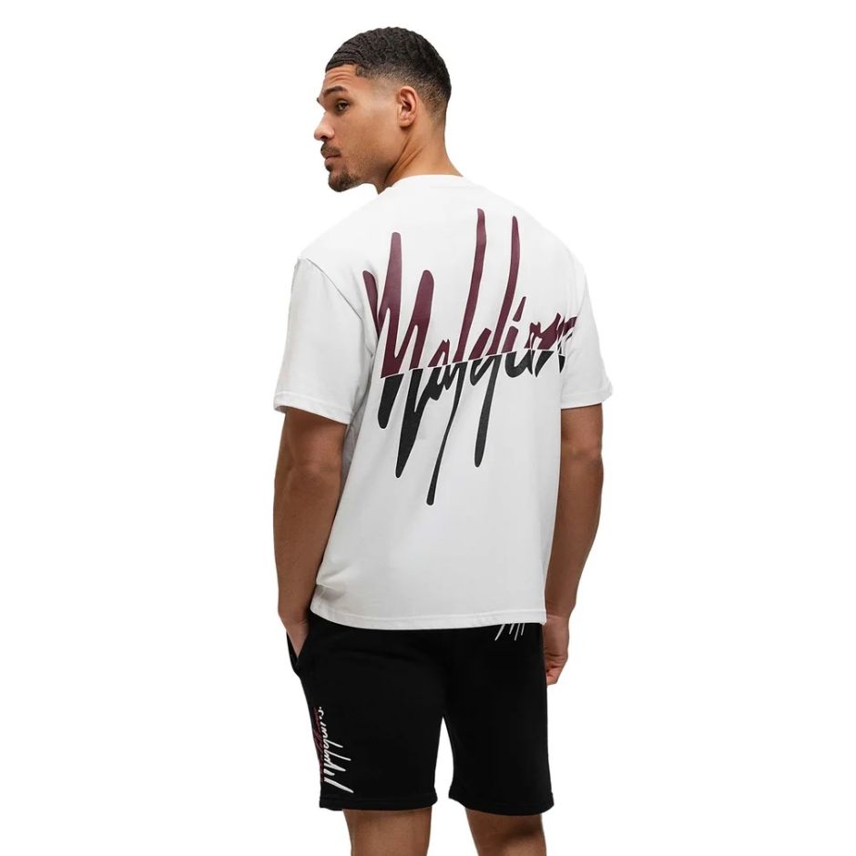 Malelions Split T-shirt Wit