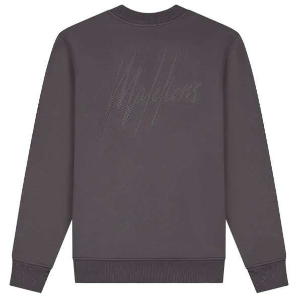 Malelions Striped Signature Sweater Bruin