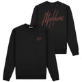 Malelions Striped Signature Sweater Zwart
