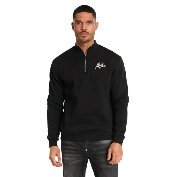 Malelions Turtle Half Zip Sweater Zwart