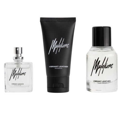Malelions Vibrant Leather Gift Set Zwart