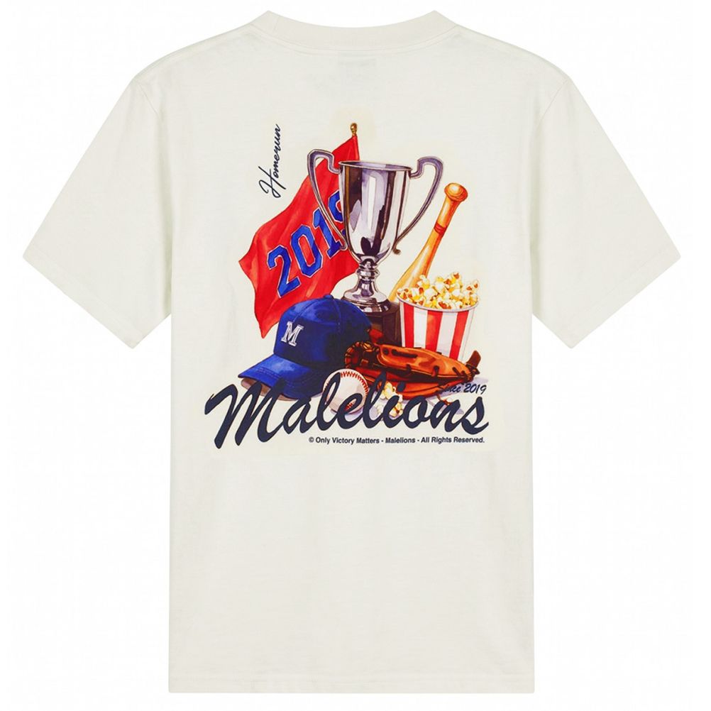 Malelions Homerun T-shirt Off White