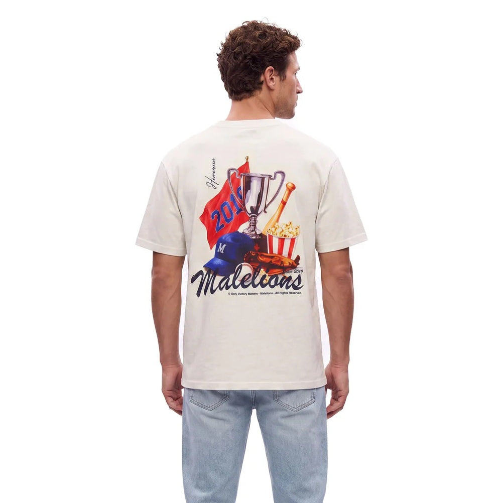 Malelions Homerun T-shirt Off White