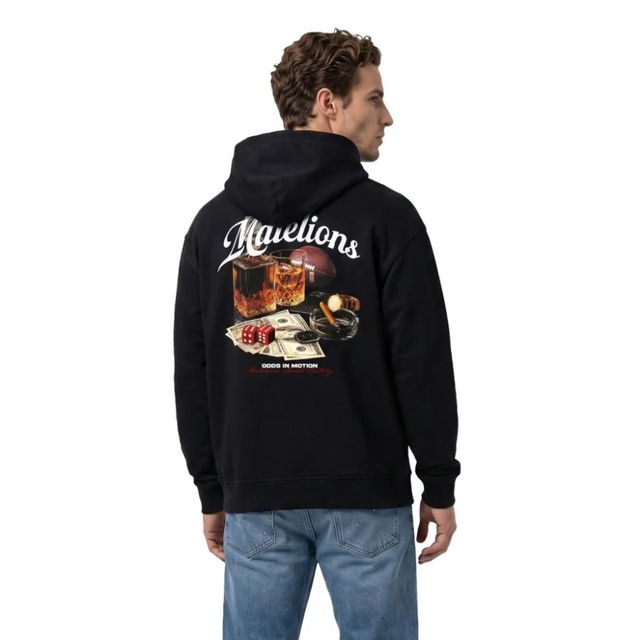 Malelions Sports Betting Hoodie Zwart
