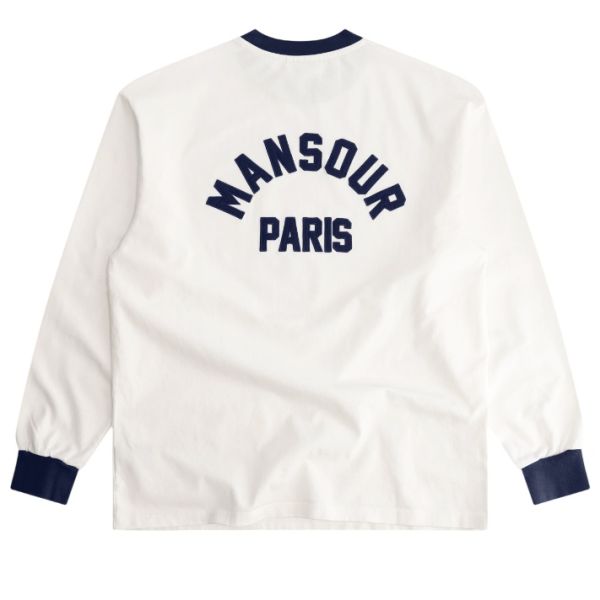 Mansour Arch Felt Longsleeve T-shirt Wit
