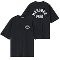Mansour Arch Felt T-shirt Zwart