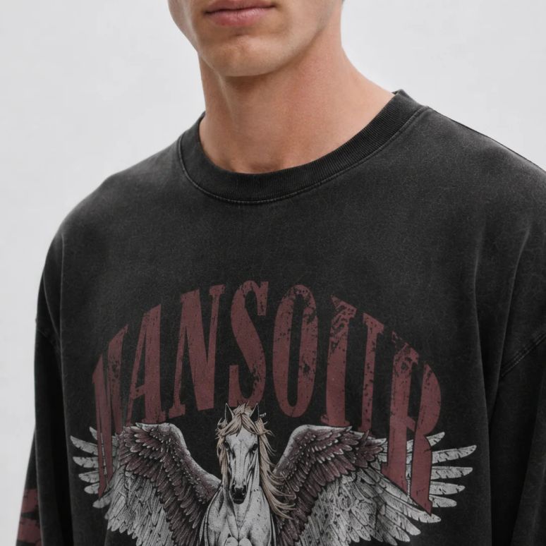 Mansour Cloud Runner Longsleeve T-shirt Zwart