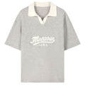 Mansour Jacquard Knitted Polo Grijs