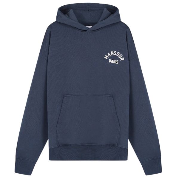 Mansour Paris College Hoodie Donker Blauw