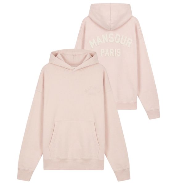Mansour Paris College Hoodie Roze