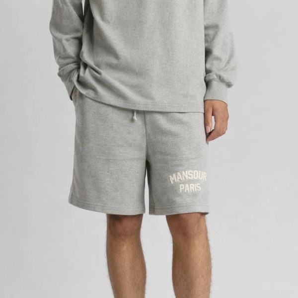 Mansour Paris College Korte Broek Grijs