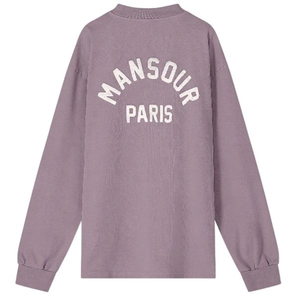 Mansour Paris College Longsleeve T-shirt Paars
