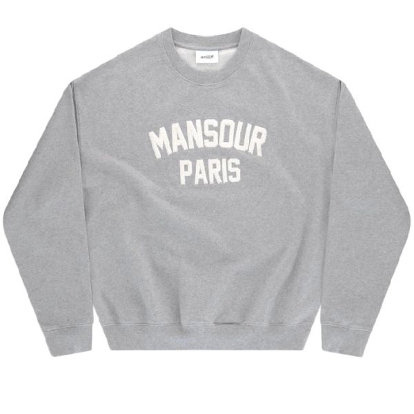 Mansour Paris College Sweater Grijs