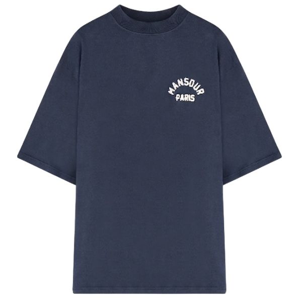 Mansour Paris College T-shirt Donker Blauw