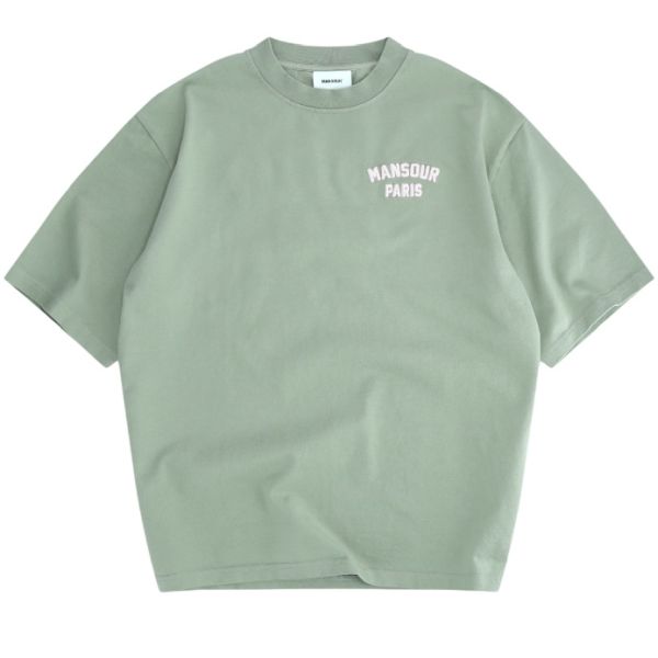 Mansour Paris College T-shirt Groen
