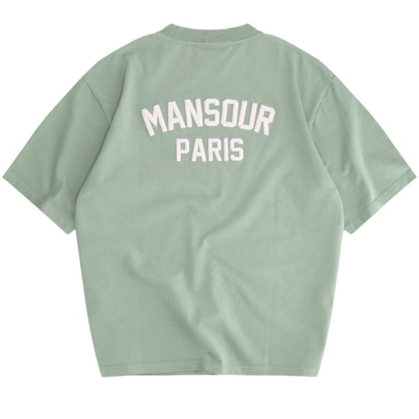 Mansour Paris College T-shirt Groen
