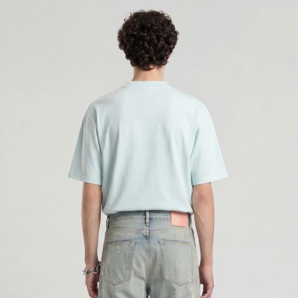 Mansour Paris College T-shirt Licht Blauw