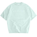 Mansour Paris College T-shirt Licht Blauw