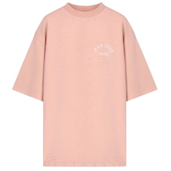 Mansour Paris College T-shirt Roze