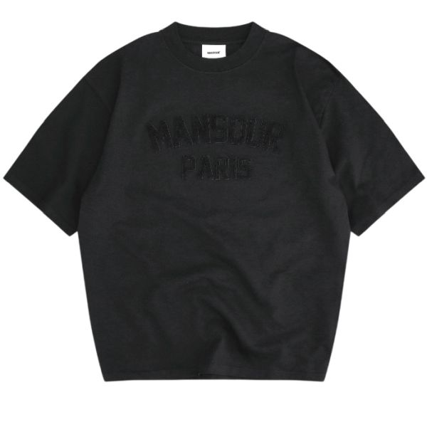Mansour Paris College T-shirt Zwart