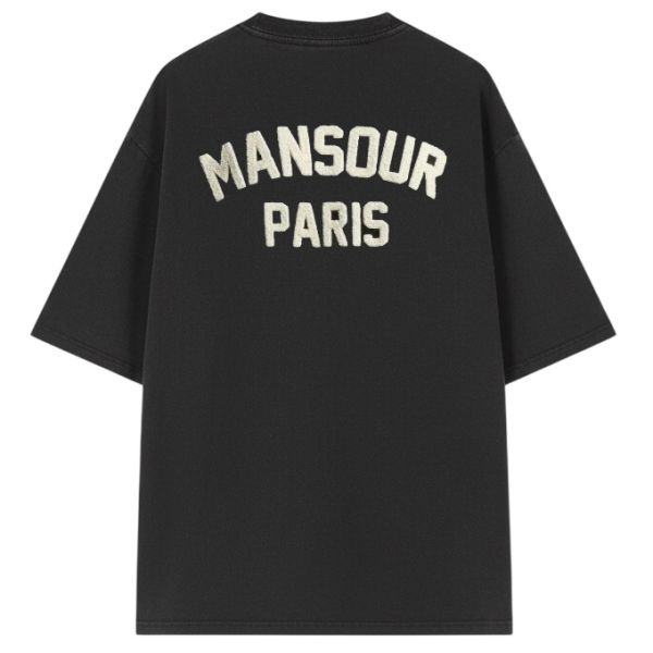 Mansour Paris College T-shirt Zwart