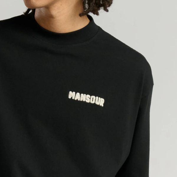 Mansour Paris College T-shirt Zwart
