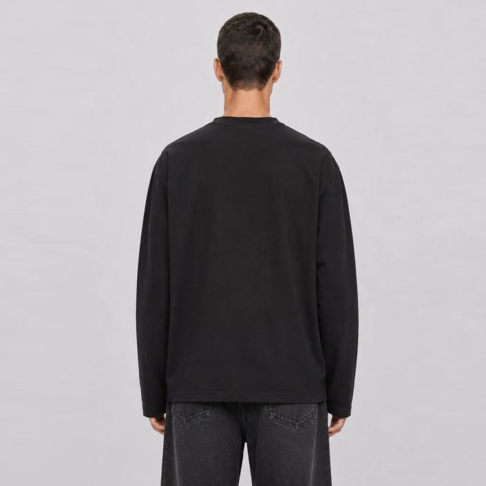 Mansour Monogram Longsleeve T-shirt Zwart