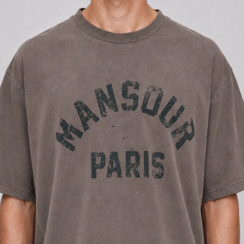 Mansour Paris College Destroyed T-shirt Bruin