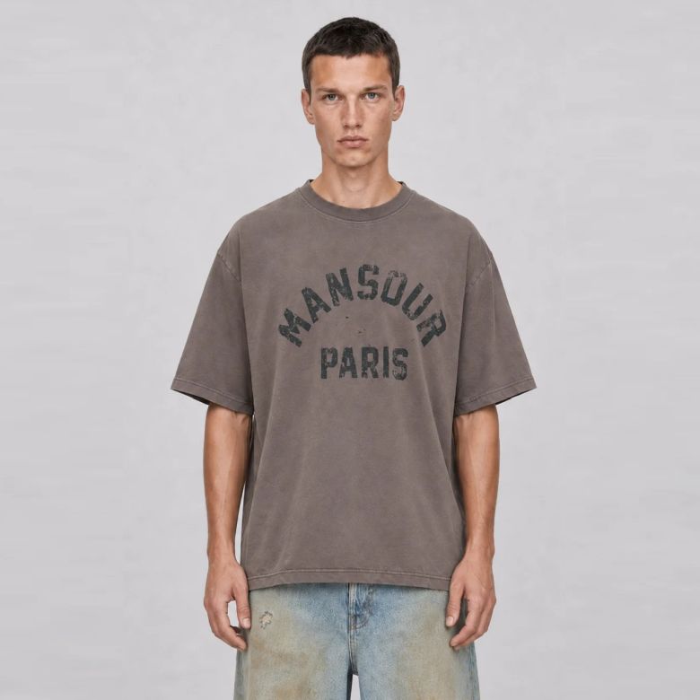 Mansour Paris College Destroyed T-shirt Bruin